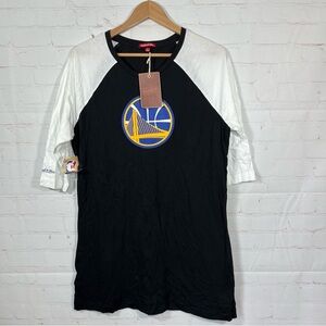 New Mitchell & Ness Golden State Warriors Raglan T Shirt Dress Womens Medium